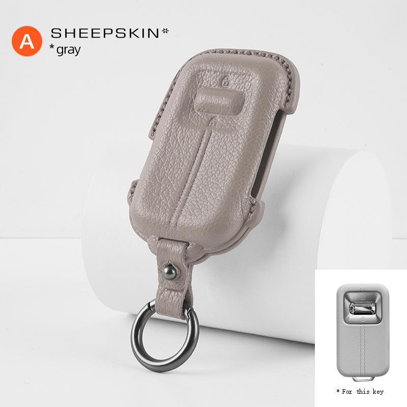 

Для Zeekr 001 9X 2026 козяча шкіра Розумний ключ Безключовий пульт Дистанційний брелок Чохол для захисту ключа автомобіля
