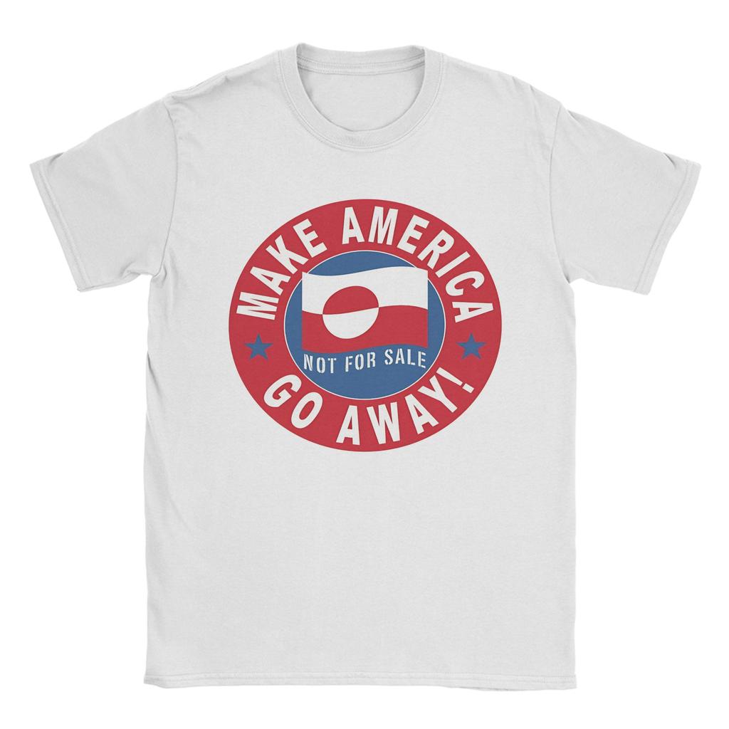 Unisex Womens MAGA T Shirts Greenland 100 Cotton Tops Creative Short Sleeve Crewneck Tee Shirt Gift Idea TShirts