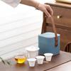 Ceramic Suet Jade Porcelain Portable Travel Tea Set Cup Souvenir Practical Gift Small Gift