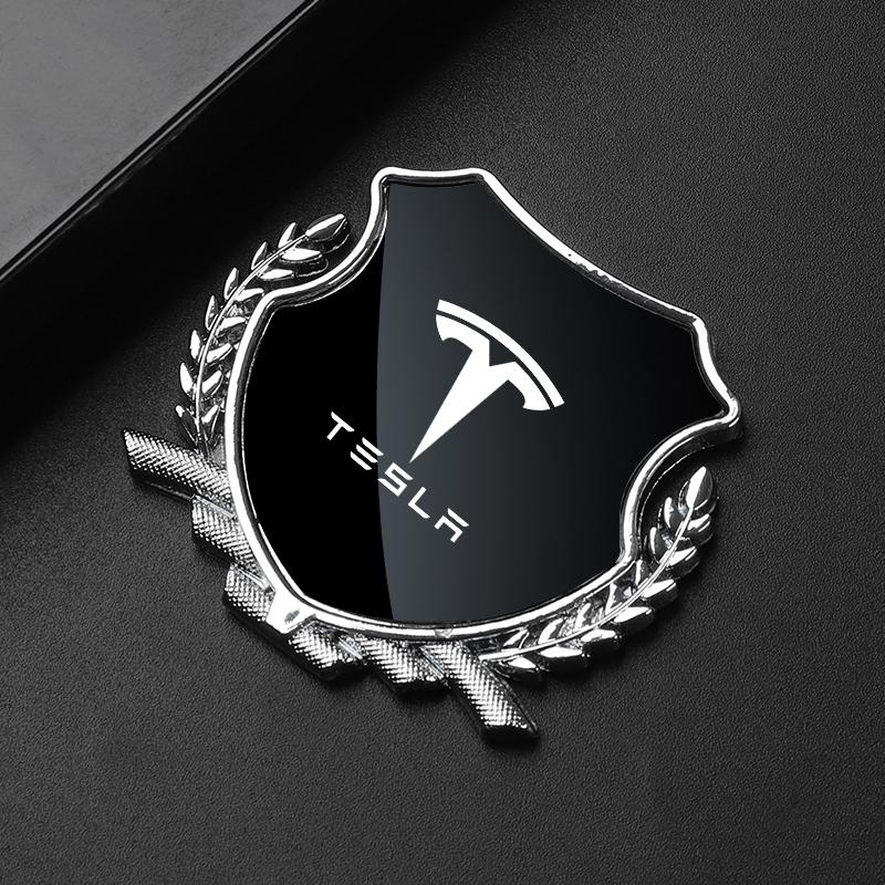 

Metal Car Sticker Mai Sui Side Logo Window Body Car Logo For Tesla Model 3 Model S Model X Model Y чорний