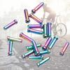 20pcs Bike Wire End Caps Aluminum Alloy Color Brake Shifter Inner Cable Tips Replacement Cycling Equipment Accessories
