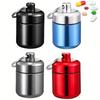 Bärbar Mini Vattentät Aluminium Pillerask Fodral Behållare Organizer Förvaring Tabletter Flaska Medicin Vitamin Pilleraskar Fiskoljor
