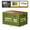 1Pcs Multifunctional Camping Box Foldable Car Trunk Storage Organizer With Bench & Cutting Board For Picnic