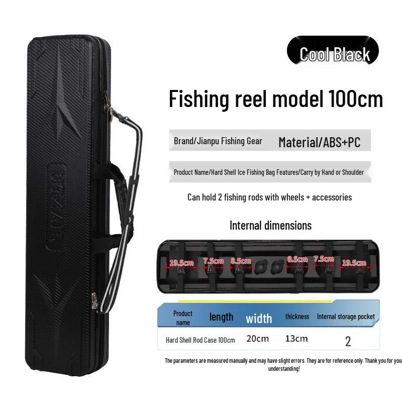 Fish Rod Bag for Raft, Lure, and Sea Fishing - No Disassembly Required, Fits Reel Line Groups, Multiple Models, Winter-Ready Storage.