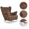 Bonito Rocking Chair, Scandinavian, Family Meble, Corduroy, Brown