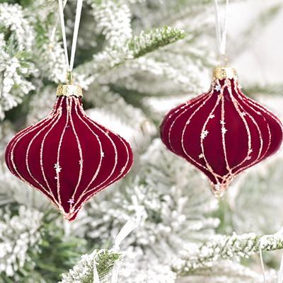 6PCS Christmas Balls Flocked Christmas Ornaments Balls Velvet Christmas Tree Hanging Decoration Balls Pendant Party Home Porps