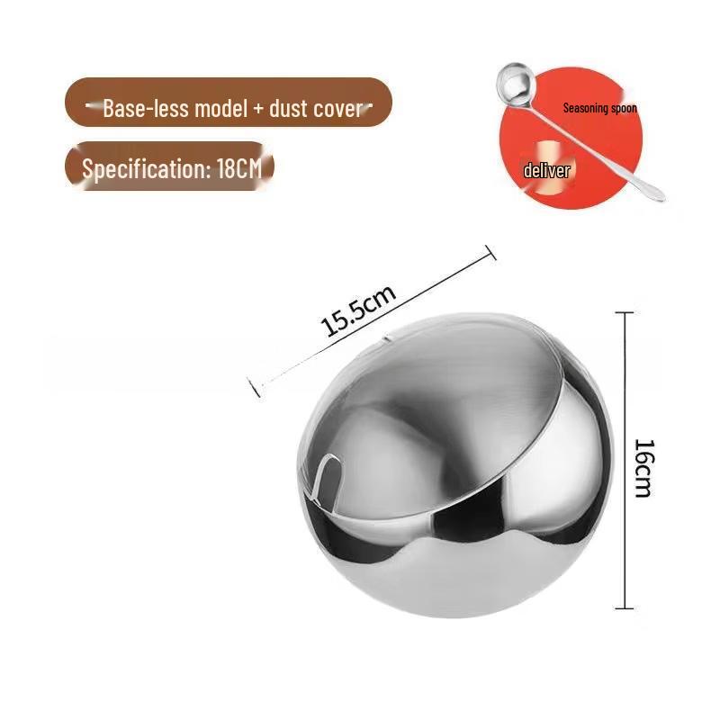 Yuzhuxun Stainless Steel Spherical Condiment Bowl