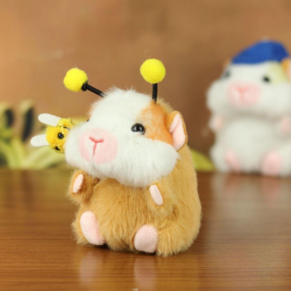 Stuffed Animal Guinea Pig Plush Keychain Cartoon Hamster Pendant  Backpack Decor