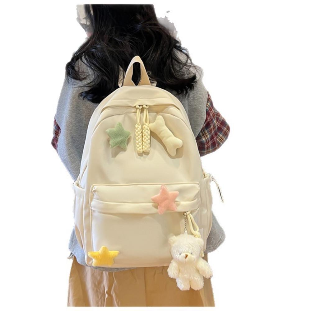Korean Version of the New Sweet Schoolbag Girl Cute Stars Junior High School Students Go Out Small Backpack Large Capacity High School Backpack