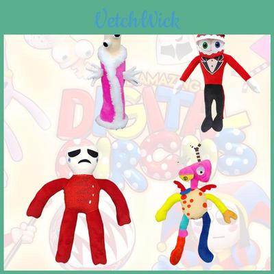 The Amazing Digital Circus Plush Toy Adorable Clown Doll Short Plush Fabric Pp Cotton Filling 23-30cm