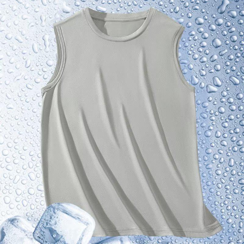 Men's 2025 Quick-Dry Ice Silk Sleeveless Sports T-Shirt