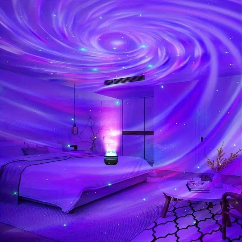 Internet Celebrity Star Light Bedroom Projection Light Water Ripple Bedside Romantic Night Light Northern Lights Gypsy Atmosphere Light