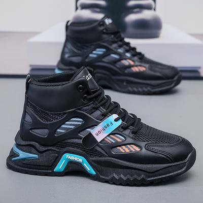 Neue Herren bequeme Outdoor bequeme dicksohlige Mesh-Schuhe High-Top-Sneaker Daddy-Schuhe lässige Herrenschuhe Sneaker