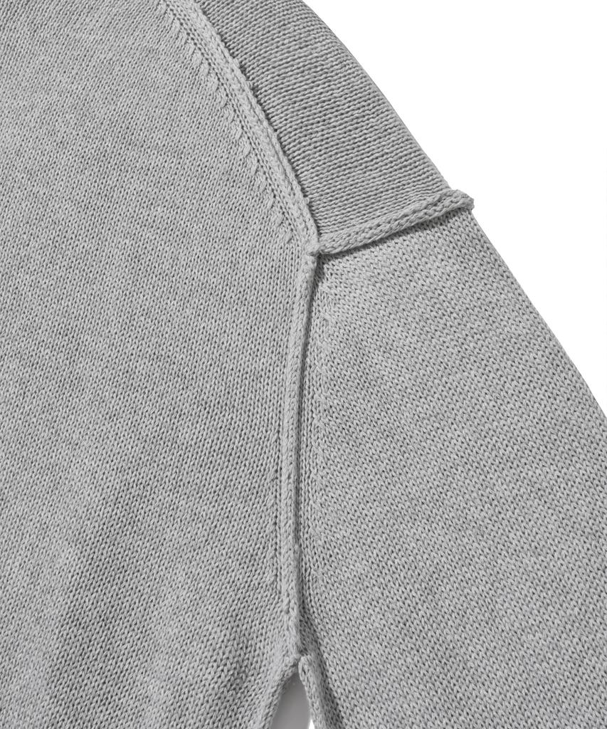 FILLUMINATE Flm Graphic Knit Pullover - Melange Grey