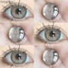 EYESHARE 1 Pair BUBBLE Gray Contact Lenses for Eyes Brown Natural Korean Softlens Beauty Eye Makeup Lens