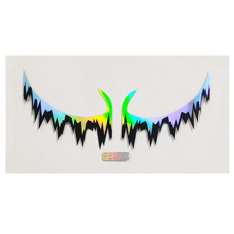 Προσωρινό αυτοκόλλητο προσώπου Αυτοκόλλητο τατουάζ Stage Art Αυτοκόλλητο ομορφιάς DIY Προσομοίωση λέιζερ αυτοκόλλητο με λέιζερ