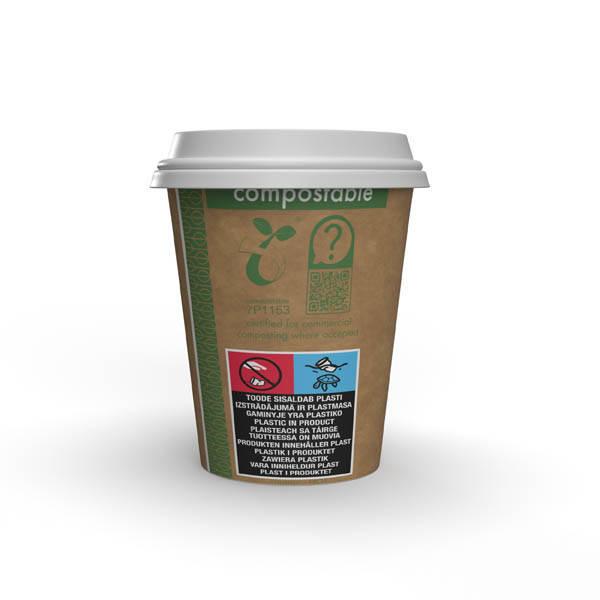 Kubek Papierowy Kraft Vegware 300 Ml Śr. 90 Mm 50 Szt.