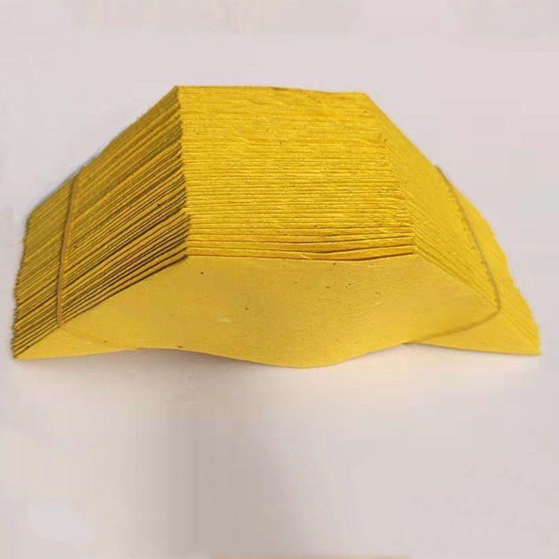 Eco-Friendly Smokeless Yuanbao Yellow Paper – Double-Sided, Printed, Various Sizes with Bag