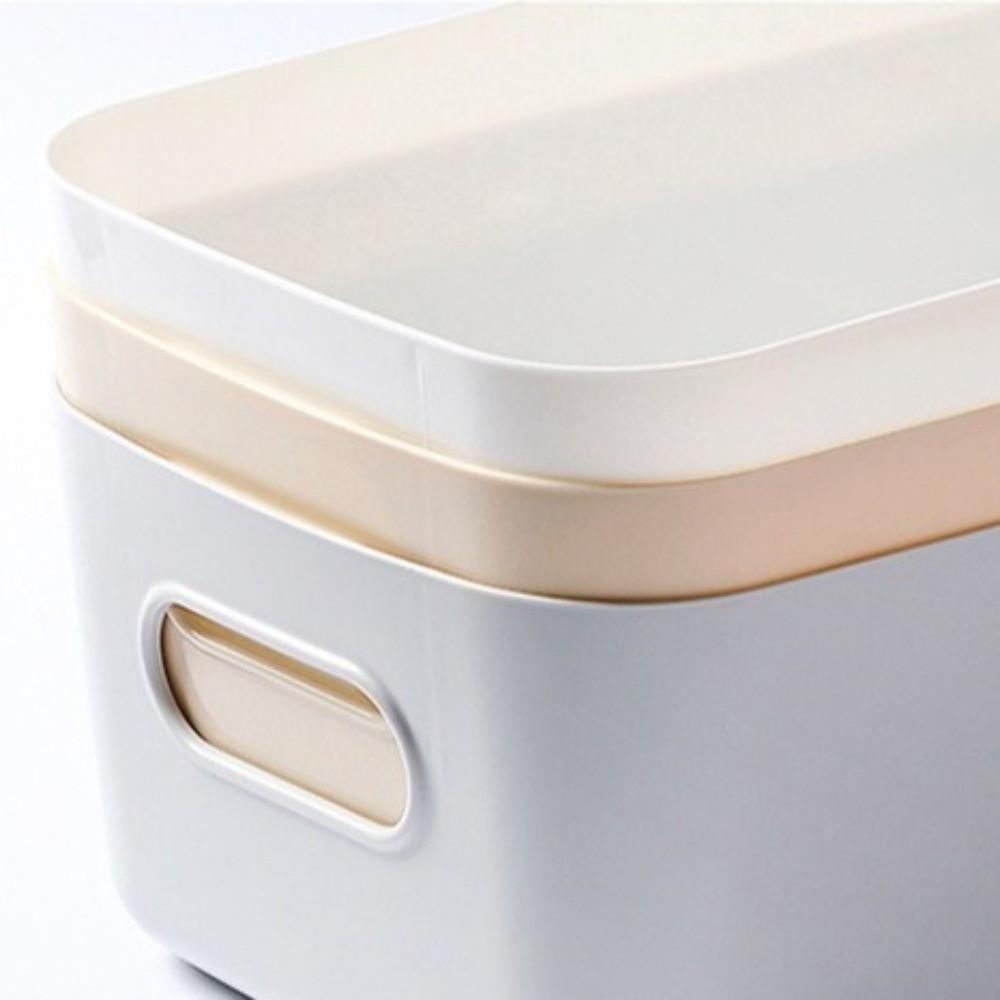 3PCS/SET Plastic Cosmetic Storage Box Large Capacity Stackable Desktop Container Thick Miscellaneous Items Organizer Office