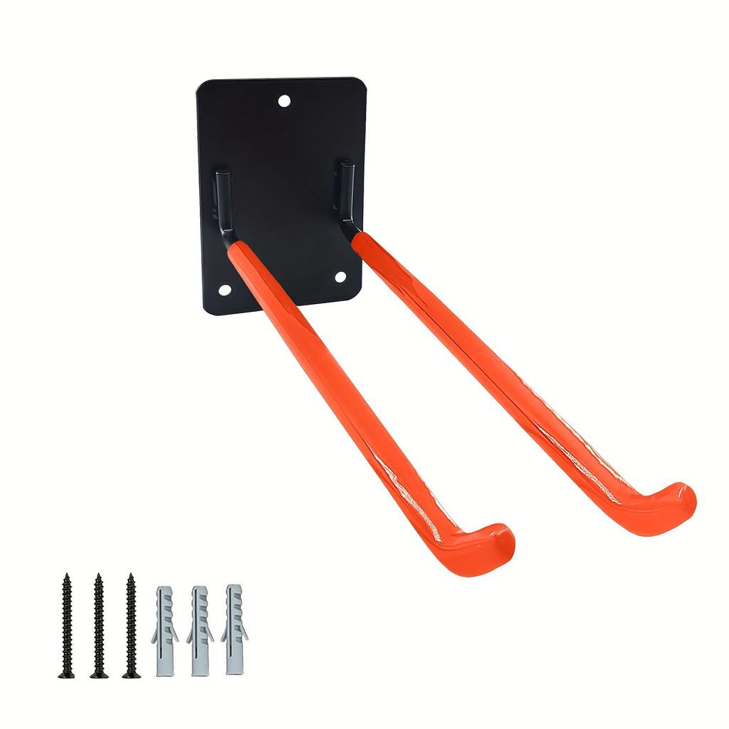 Wall Mounted Garage Tool Storage Hooks Heavy Duty Steel Utility Hooks for Garden Tools and Equipment Hanging Rack with Screws for Wall Installation