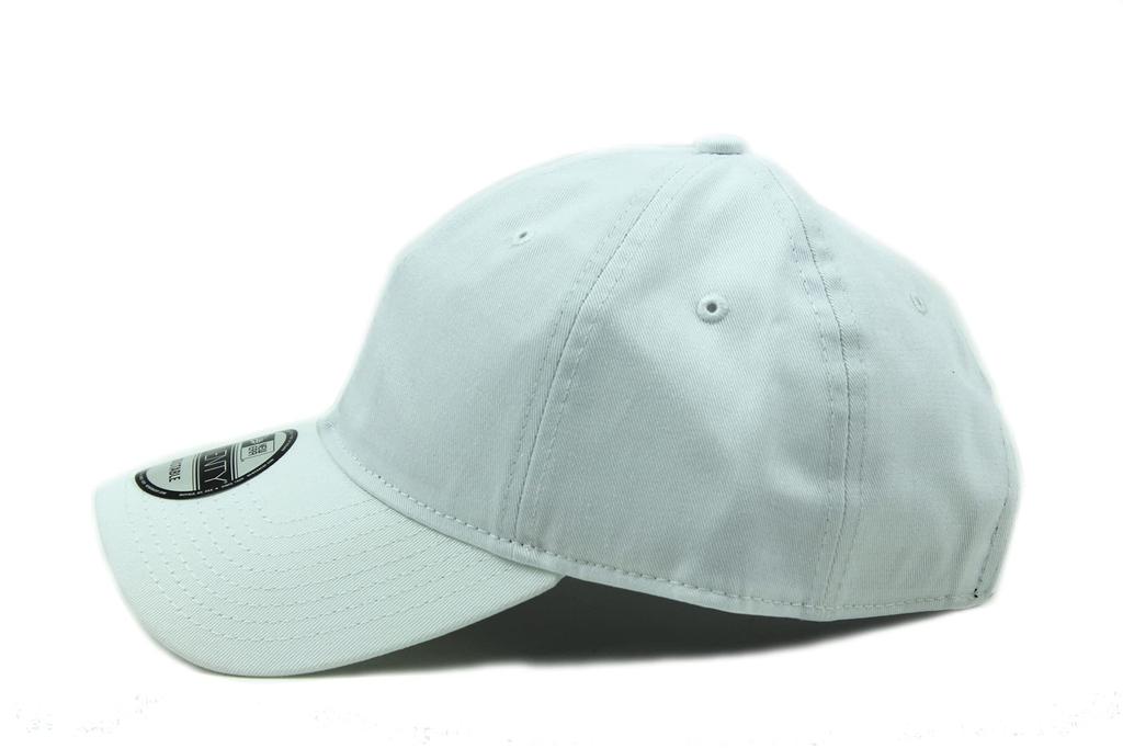 New Era Adjustable Fit Brim Cap, White, Free Size Cotton Twill Baseball Hat for Men and Women, Unisex