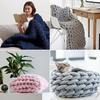 Machine Washable Multi-color Chunky Yarn 2.5cm Super Velvet Arm Knitting Yarn Soft DIY Tube Yarn Weave Craft