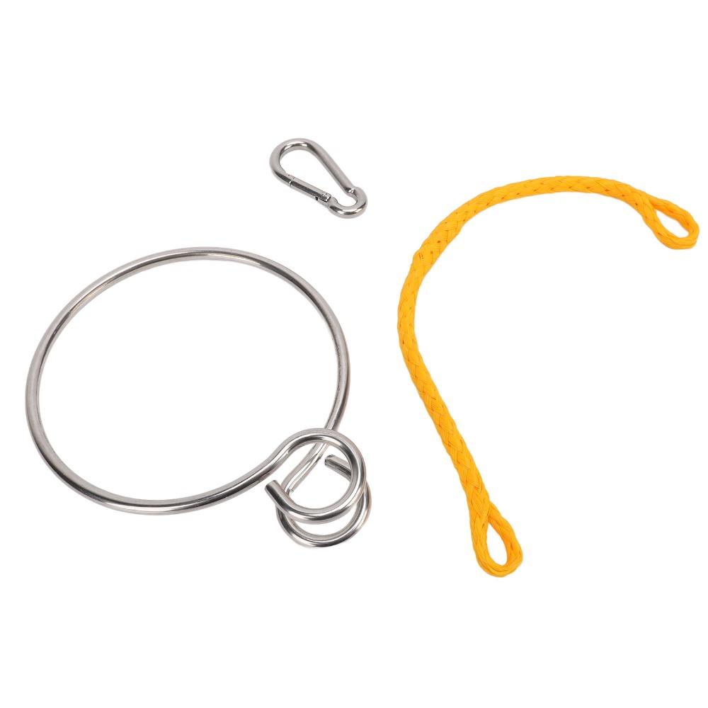 6mm Diameter Boat Retrieval Ring 316 Stainless Steel Marine Retrieval Device Emergency Rescue