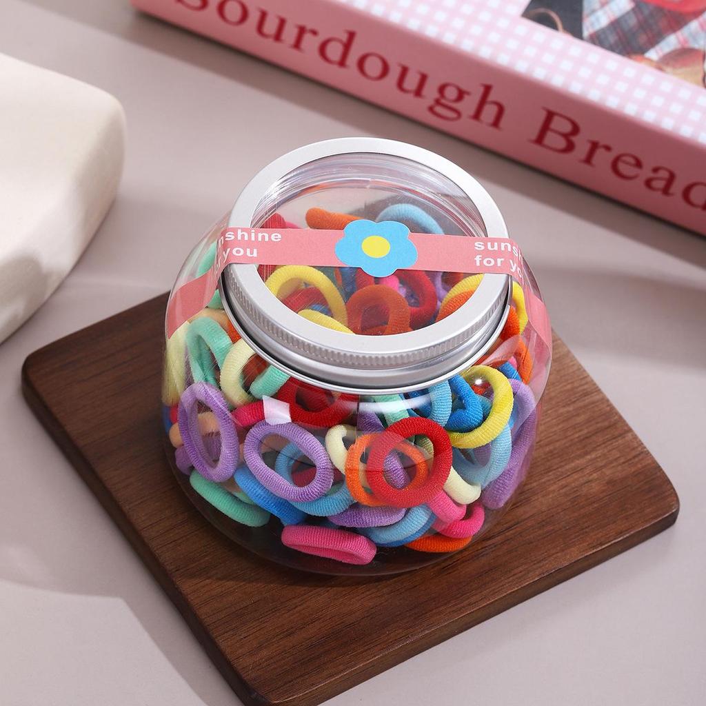 Cute Candy Color Hair Ties for Girls - Non-Damaging Rubber Bands & Towel Rings