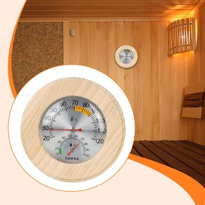 Sauna Thermometer Hygrometer 2 In 1 Hanging Hygrothermograph Temperature Humidity Gauge for Hotel