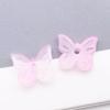 Set of 30 Colorful Transparent Glass Butterfly Charms for DIY Jewelry and Crafting