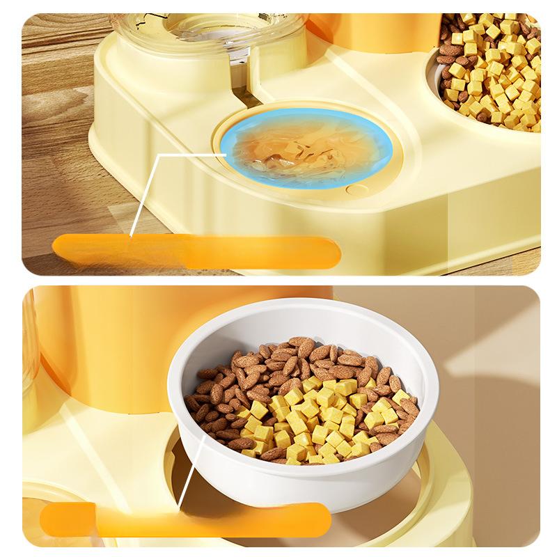 Large-capacity Sailing Automatic Drinking Water Feeder for Dogs  One-piece Double Bowl  Dog Bowl  Cat Bowl  Pet Supplies