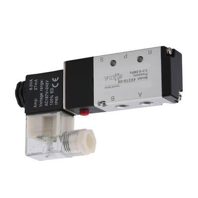 2 Position 5 Way Pneumatic Solenoid Valve Aluminium Alloy Wear Proof Solenoid Valve Replacement