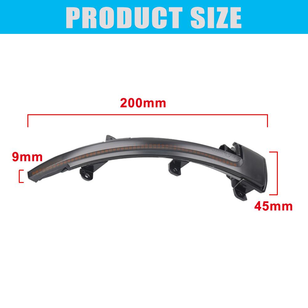 For TT Mk2 8J TTS R8 2007-2014 Side Wing Mirror LED Dynamic Blinker Sequential Turn Signal Indicator 2008 2009 2010 TTRS