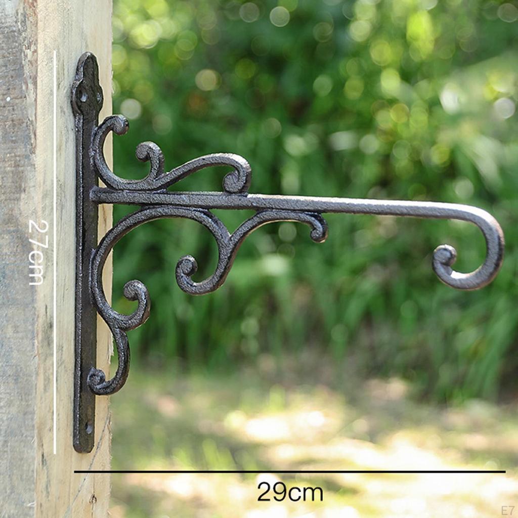 Hanging Flower Pot Plant Hook Wall Mount Bird Feeder Hanger for Fence