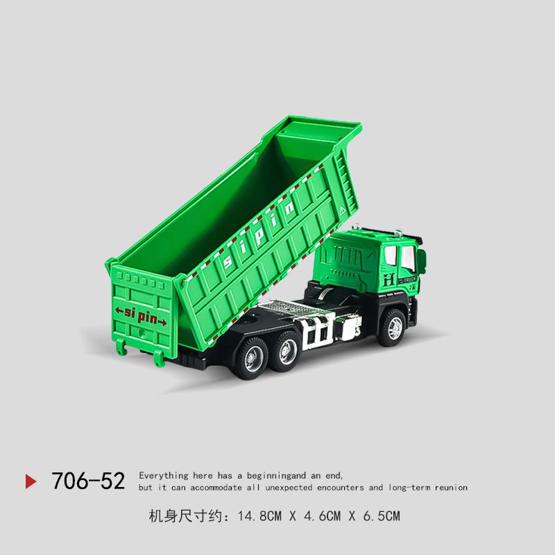 Simulation Truck Toy Car Children's Transporter Dump Truck Inertia Green Construction Vehicle
