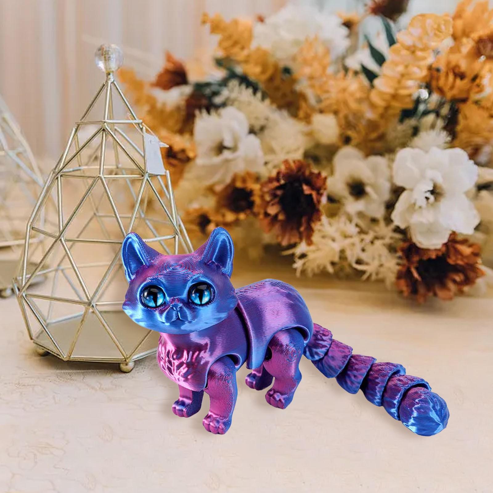 3d Printed Cat 3d Printed Animals 3d Printed Toys Flexible Joints 6.7 Animals 3d Model Home Bulb Decorations DéCoration Maison One Size