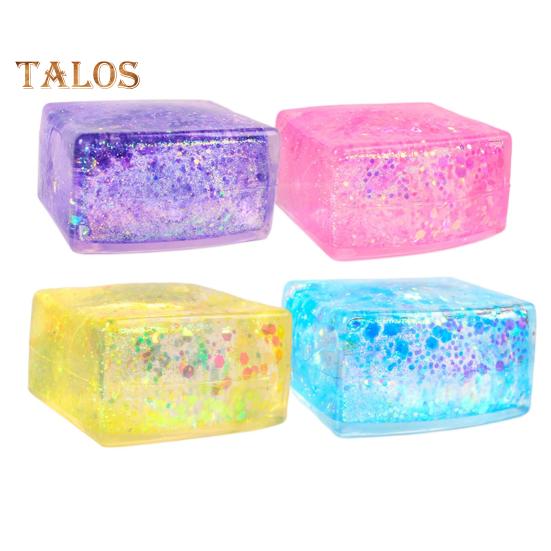 

4 шт. Игрушки для снятия стресса, блестящие кубики льда, шарики для снятия стресса, сенсорные шарики для взрослых и детей, забавный сжимаемый мяч, симпатичный кубик для снятия стресса, красочная декомпрессия 4pcs