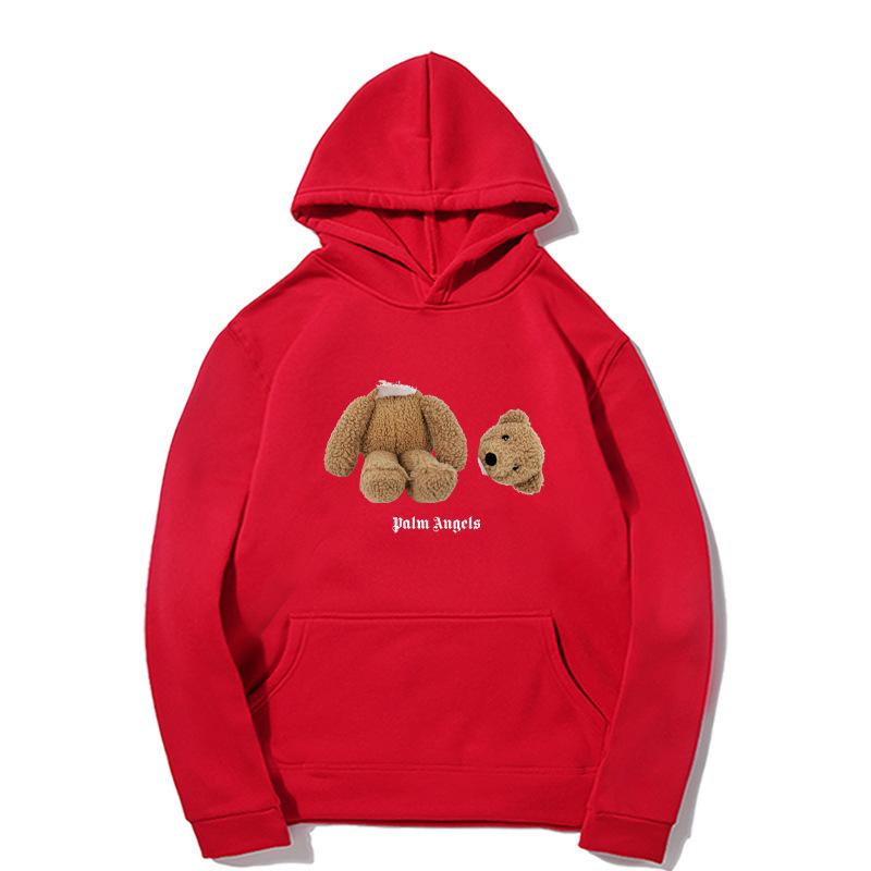 Pulovere Mâneci Lungi Unisex Urs Înger Imprimeu Ursuleț de Pluș Cuplu Hanorac Pulover