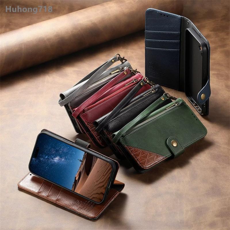 For Honor X5C X7D X8A X9b X9C X9D X50 X50i X60 200 600 Lite Smart Pro Plus 4G 5G Wallet Case Flip Leather Cover Zipper Coin Pocket Soft Full Body