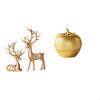 European Reindeer Resin Sculpture Collectable Art Figurine for Tabletop Bookshelf Dining Room