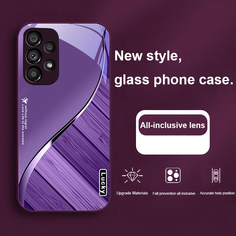 Without Regret For Samsung Galaxy Note 8 9 S10 Plus S20 S21 FE S23 Ultra A70 72 73 50 51 52 53 Tempered Glass Phone Case