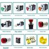 Siemens Metal Rotary Pushbutton Switch Models: 3SB6130-2AL10-1NA0, 3SB6160-2BA10-1BA0