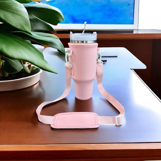 Nosič na láhve na vodu Držák na tašku s nastavitelným ramenním popruhem Návlek na šálek 30/40 Oz na láhev na vodu Držák na rukáv na tašku