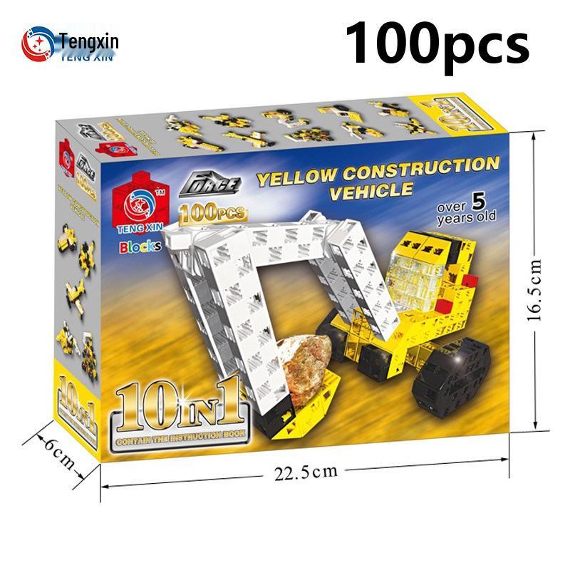 Military Bulldozer Interlocking Building Blocks Toy - Educational Engineering Assembly Set