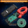 Clamp Meter 4000 Counts TRMS AC/DC Voltage 600A Auto Range Digital Multimeter with Capacitance Continuity Resistance NCV Diode T