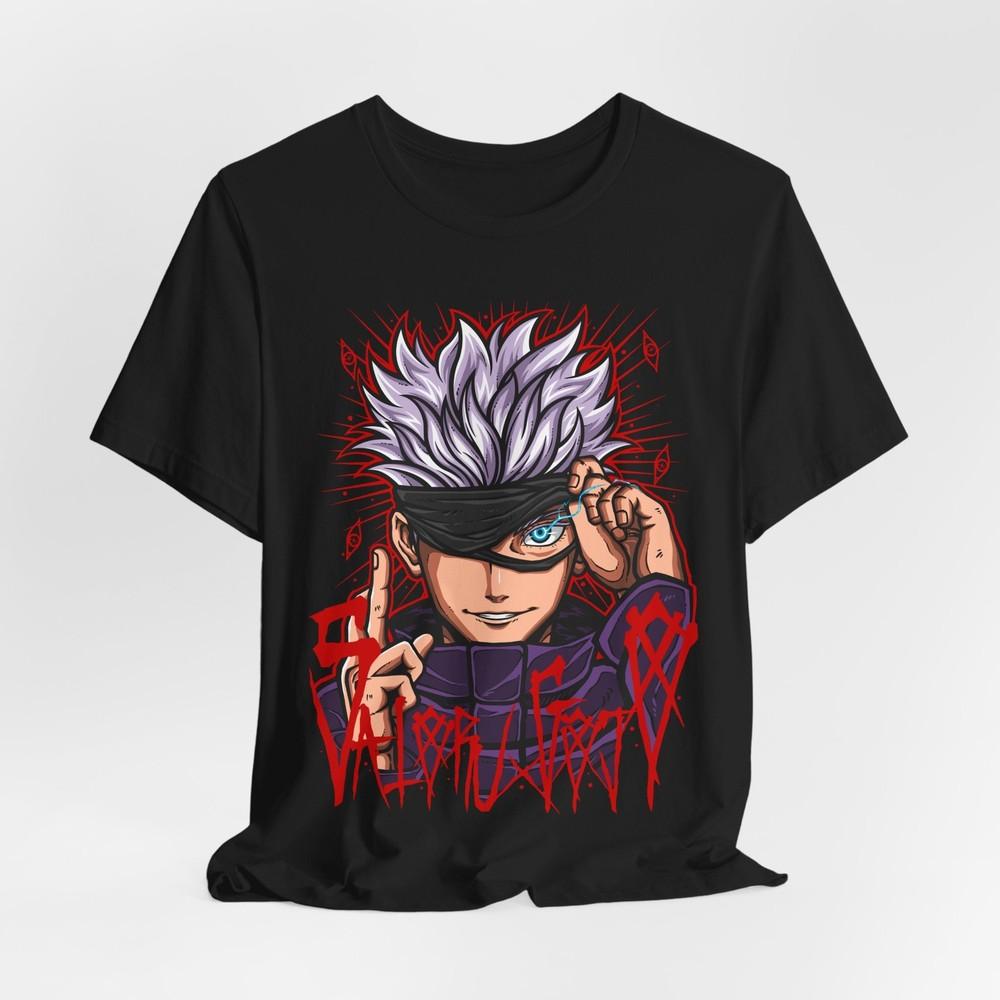 Satoru Gojo Graphic T-Shirt Tee Tops, Anime Shirt, Unisex Jersey T-Shirt, Short Sleeve T-Shirt Tee Tops,