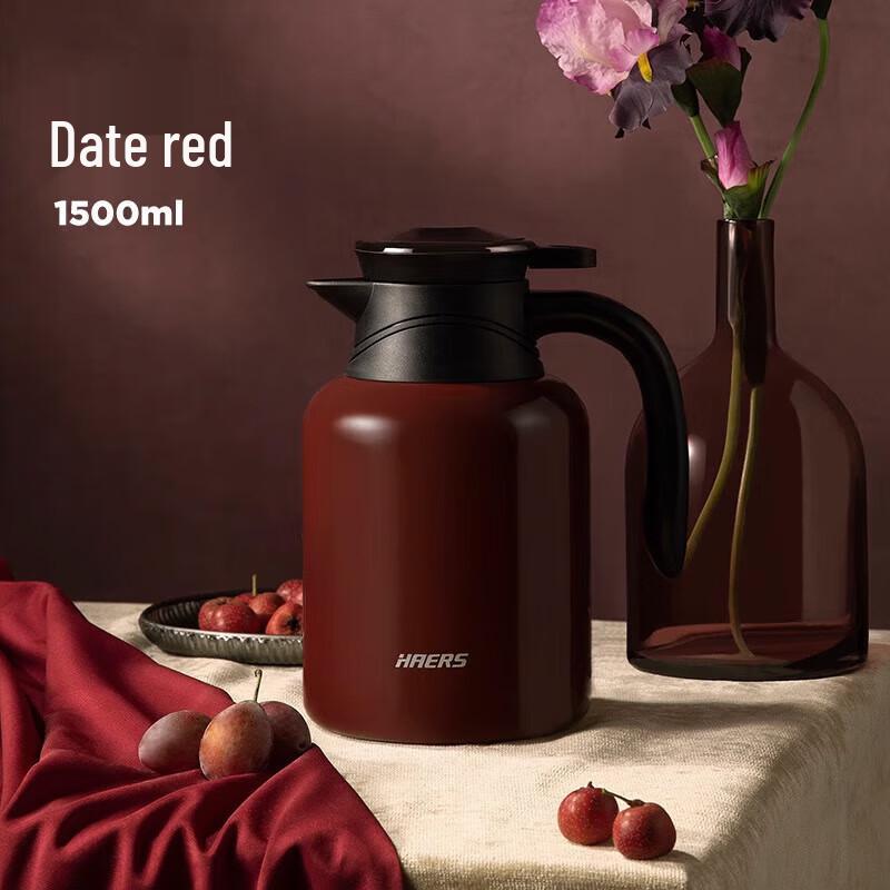 HAERS HDM-1500-51 Digital Display Vacuum Thermos, 1.5L
