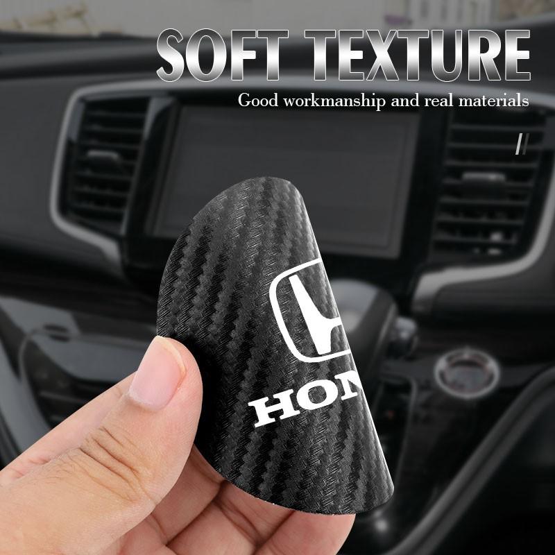 AAADK1 2Pcs Leather Coaster Anti-noise Water Cup Pad Cushion For Honda Civic Accord Jazz Fit CRV Odyssey City Pilot Vezel Prelude Insig