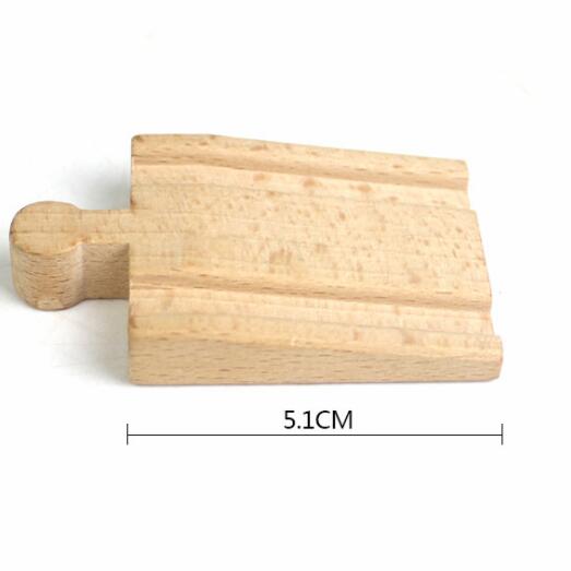 Wooden Railway Track Accessories Beech Wood Train Track Parts Compatible with Thomas and Major Brands Toys