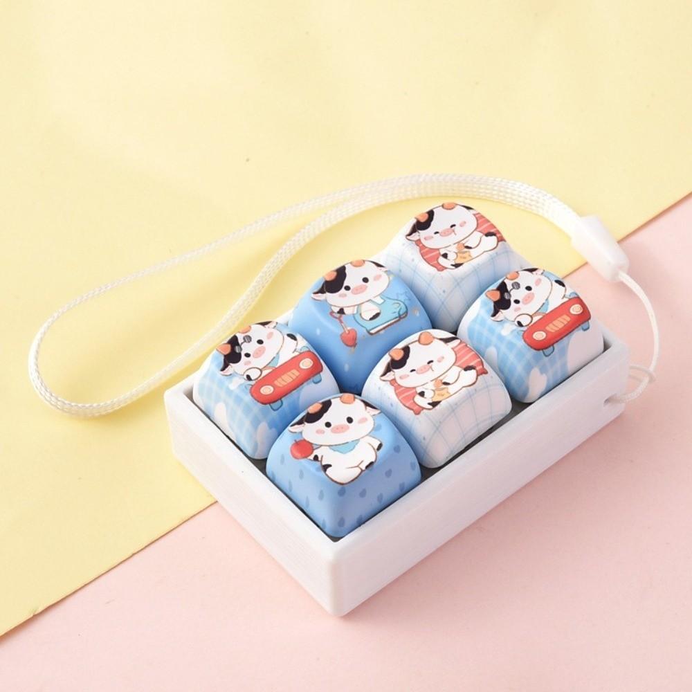 Sensory Clicky Button Keyboard Clicker Toy Keyring Keyboard Button Clicker Key Chain Pendant